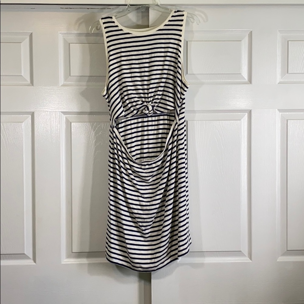Aerie Cut Out Stripped Dress L